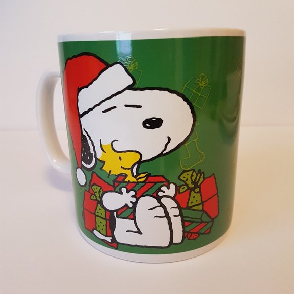 Oversize Peanuts Christmas Mug Snoopy Woodstock Jumbo Size 24 oz Mug Teacup - Picture 9 of 15